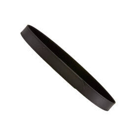 Aker Leather Velcro Lined Belt 1.5" in black plain